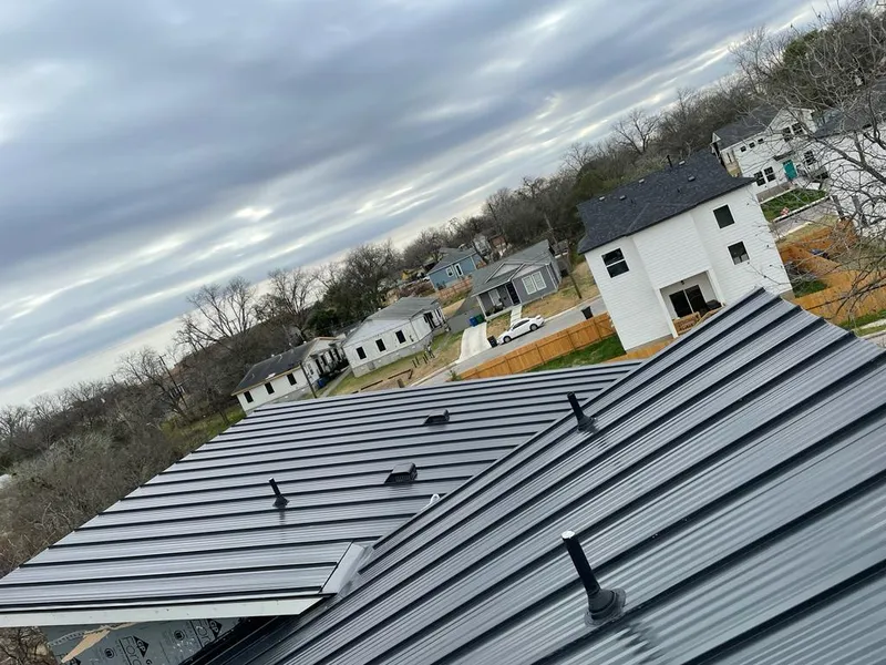 Standing seam metal roof panels with vents for Skylight Repair in Sergeant Bluff